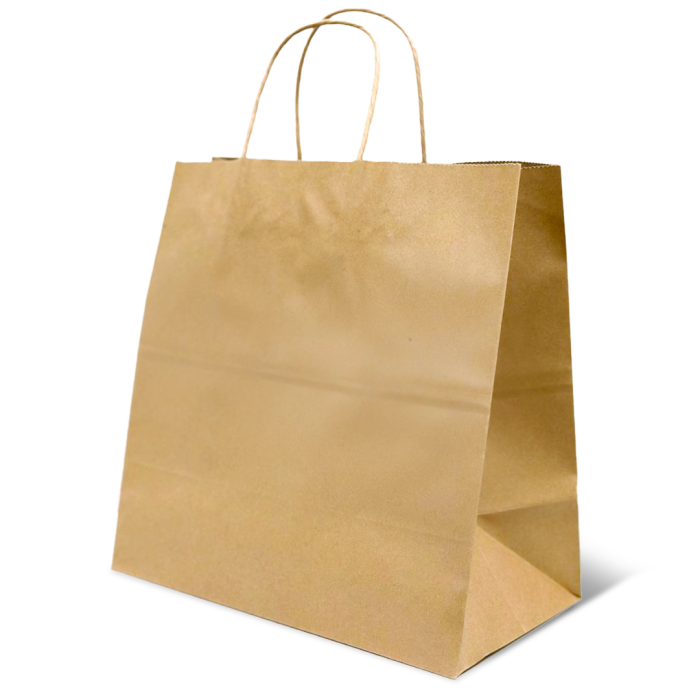 Recycled Brown Paper Takeaway Bag 250/Carton