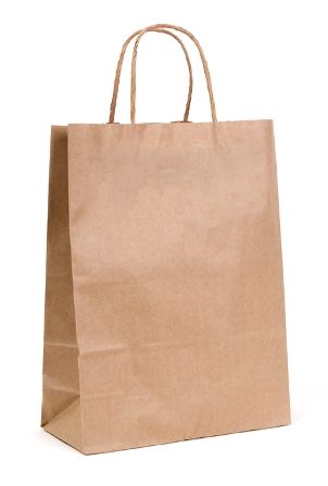 Recycled Brown Paper Bag - SMALL 250/Carton
