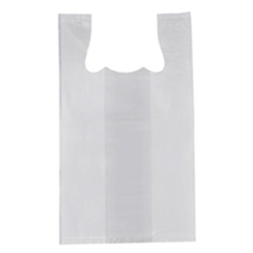 37um Medium White Reusable Plastic Singlet Bag 9kg