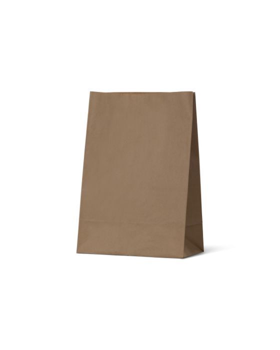Flat Bottom Large Brown Paper Bag 250/Carton