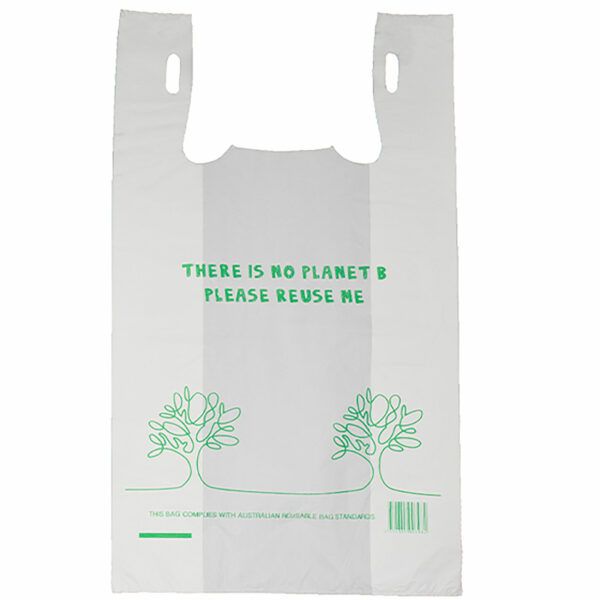 37um Large Reusable Plastic Singlet Bag Printed 9kg