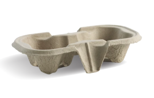 2 Cup Moulded Drink Tray 200/Carton